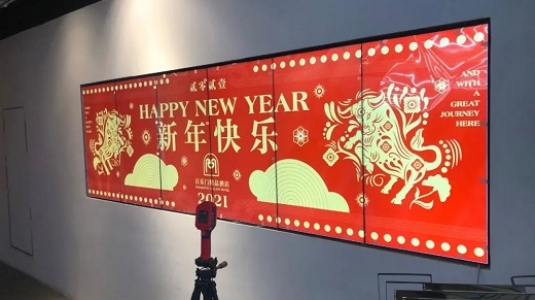 上海百樂門大酒店led透明屏、液晶拼接屏