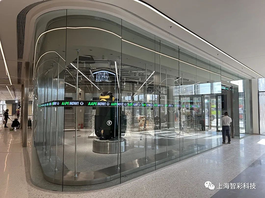 上海松江印象城Aape店鋪LED顯示屏設(shè)計(jì)、安裝
